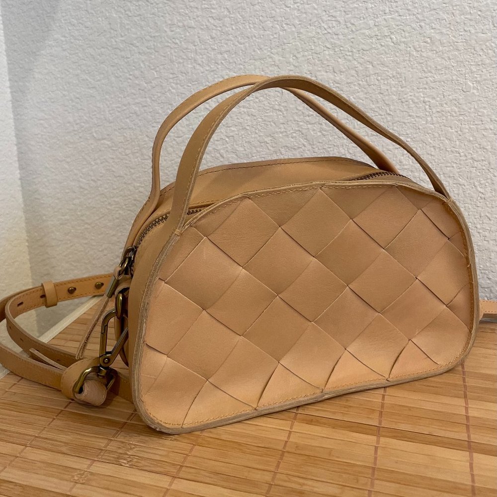 Madewell Leather Crossbody Bag (Desert Dune)
